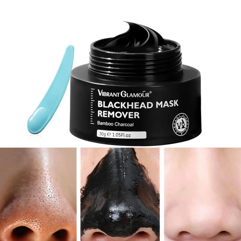Bamboo Charcoal Blackhead Removal Peel-Off Nose Mask Clean Pores Tool♤