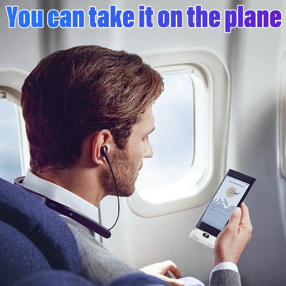 Mini Power Bank Portable 8000mAh Fast Charger USB-C & iPhone Dual Connector NEW