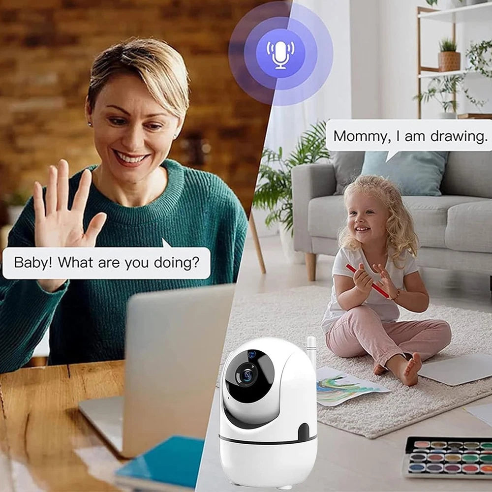 UK 1080P IP Camera Wireless WiFi Indoor CCTV HD PTZ Smart Home Security IR Cam