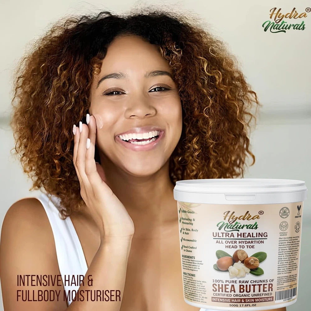 Shea Butter 500g Certified Organic Unrefined Pure Natural Raw Grade A Ivory