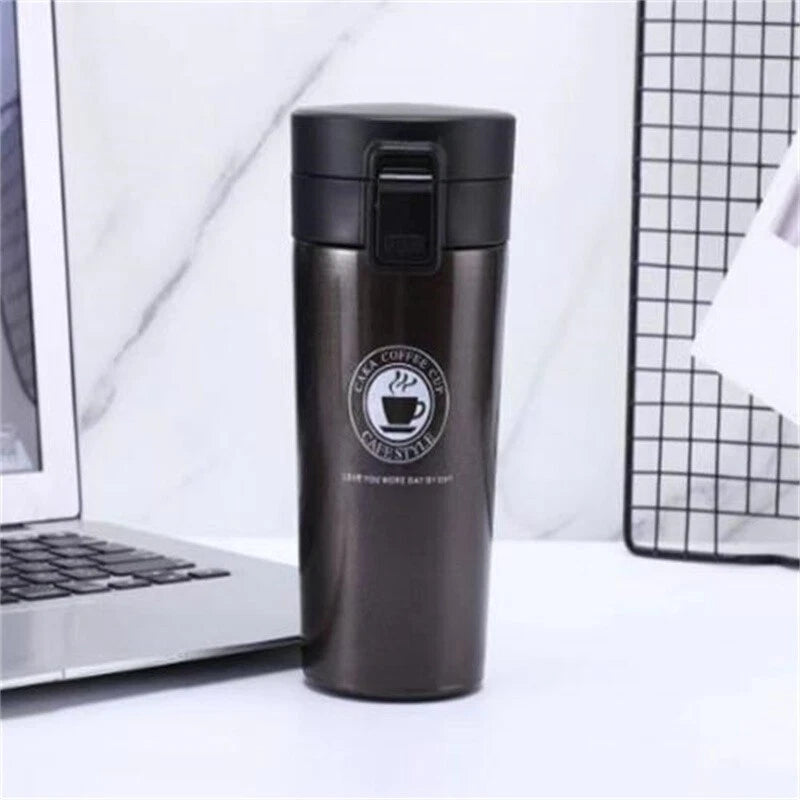 NEW Insulated Travel Coffee Mug Cup Thermal Stainless Steel Flask Vacuum Thermos