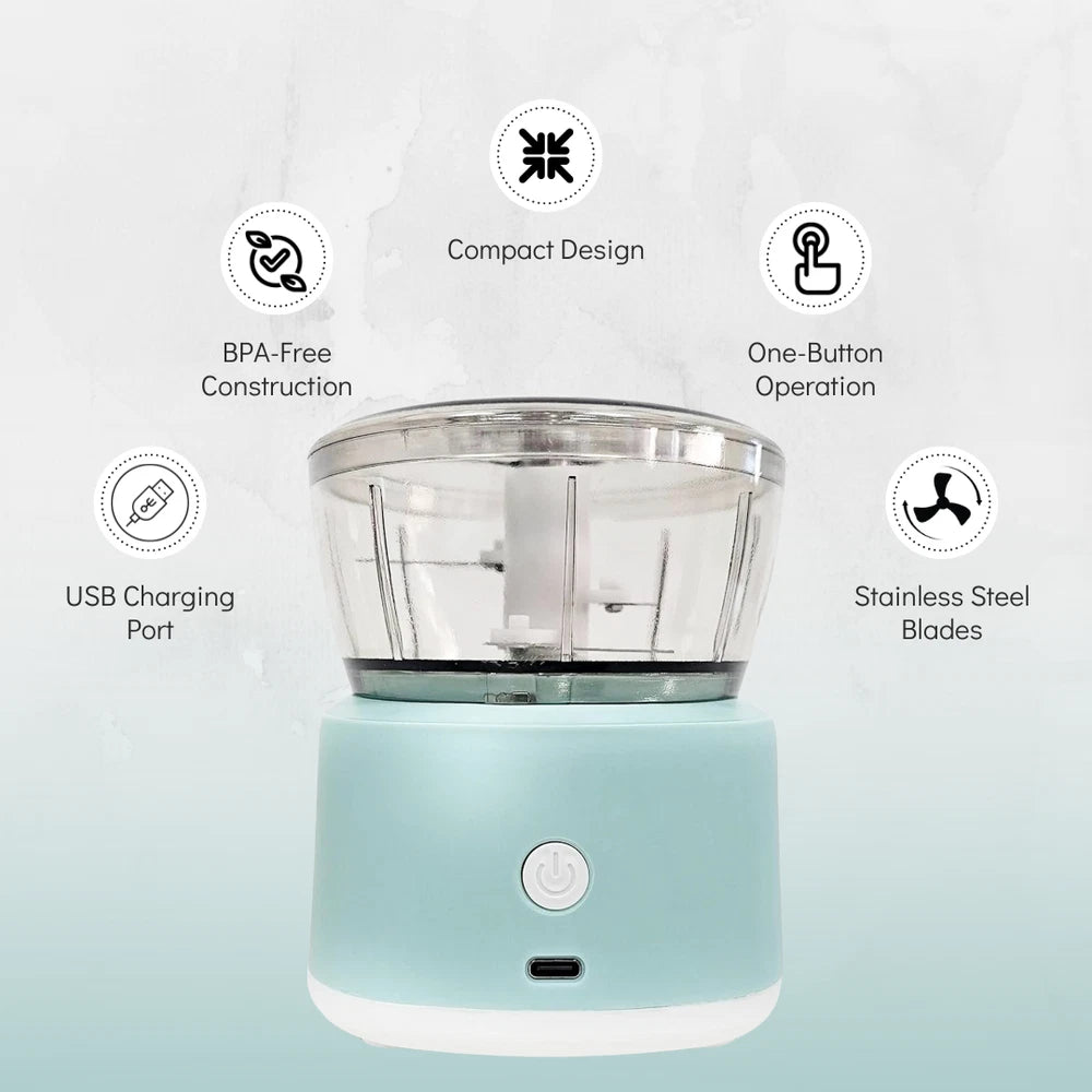 Cordless Mini Food Processor Electric Chopper Vegetable Mincer Mini Blender