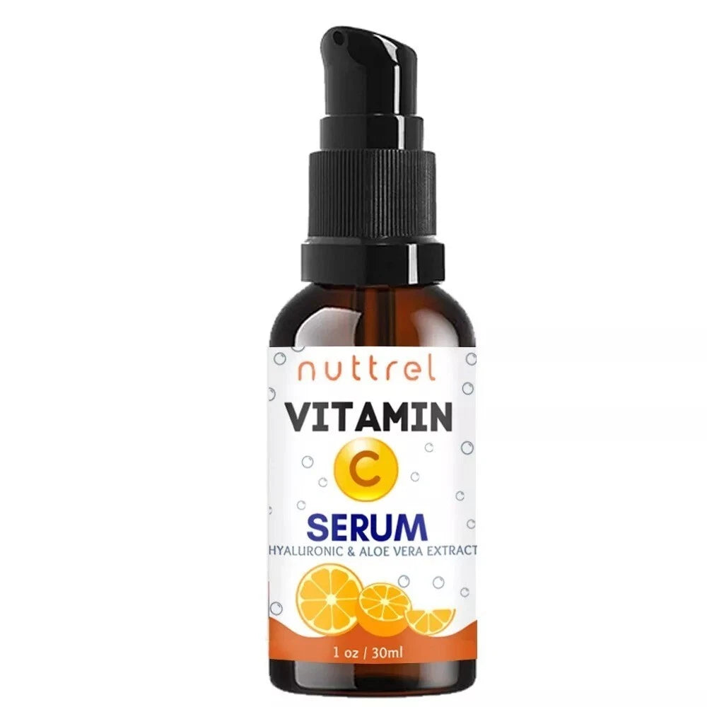Vitamin C Serum for Face with Hyaluronic Acid Vitamin E Best Skin Anti-Aging 1oz