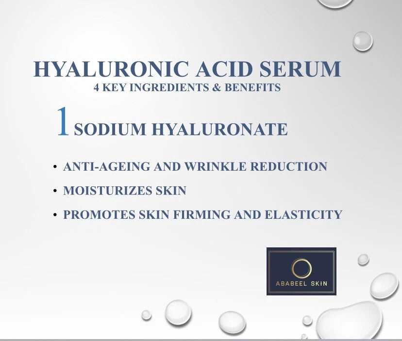 2x Hyaluronic Acid Serum - Skin Hydration, Nutrition, Repair & Anti-ageing 30ml
