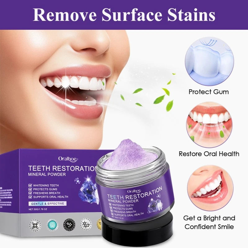 6-1X Teeth Restoration Mineral Powder, Effective in Strengthening Teeth and Gums
