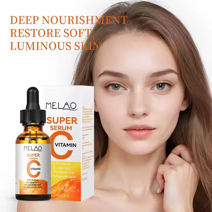 Melao Vitamin C Super Serum Retinol Hyaluronic Acid & Nicotinamide