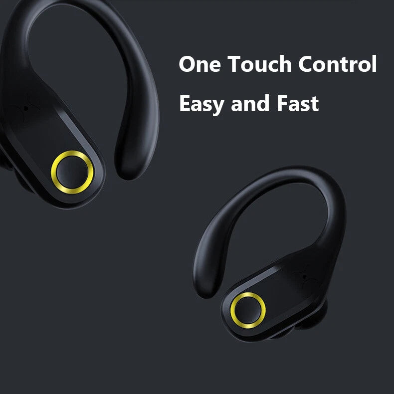 TWS Wireless Bluetooth Earphones Headphones Sports Running Bass Earbuds Ear Hook