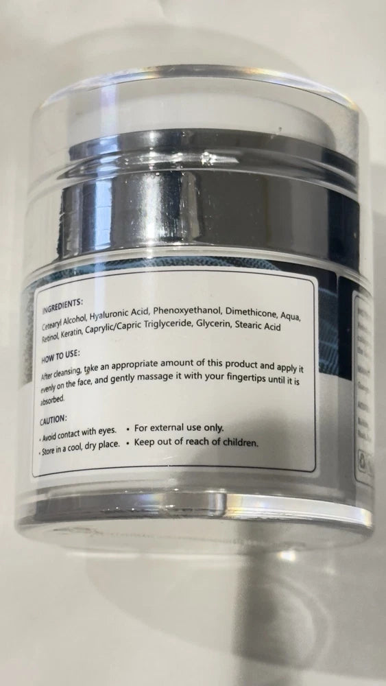 Retinol & Collagen Face Cream 5% Hyaluronic Acid | Day & Night 50ml Face Moistur