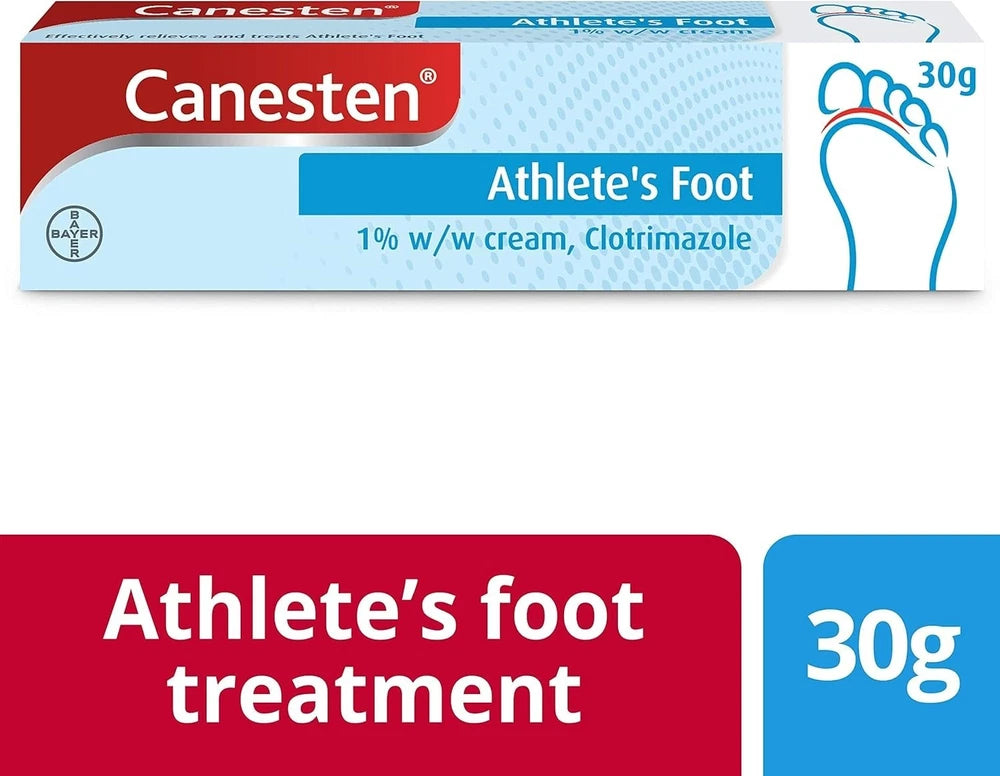 Canesten Athletes Foot Dual Action Cream 30g