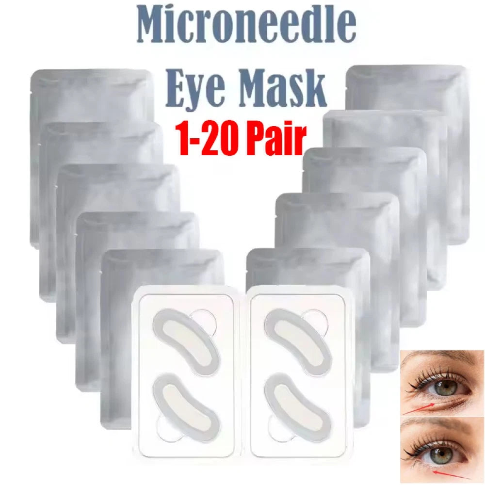 Hyaluronic Acid Microneedle Eye Patches Anti Wrinkle for Dark Circles Puffy Eyes