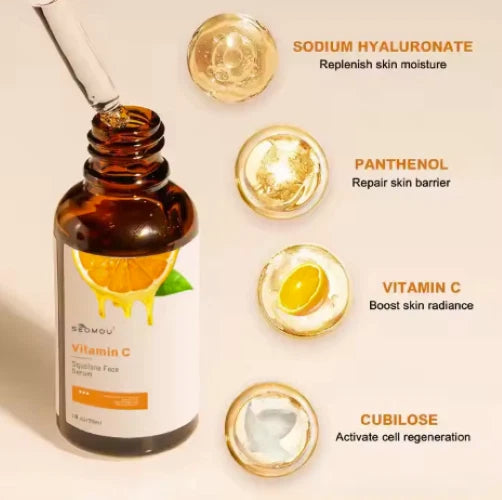 Vitamin C With Squalane face serum - Anti Aging & Anti Wrinkle
