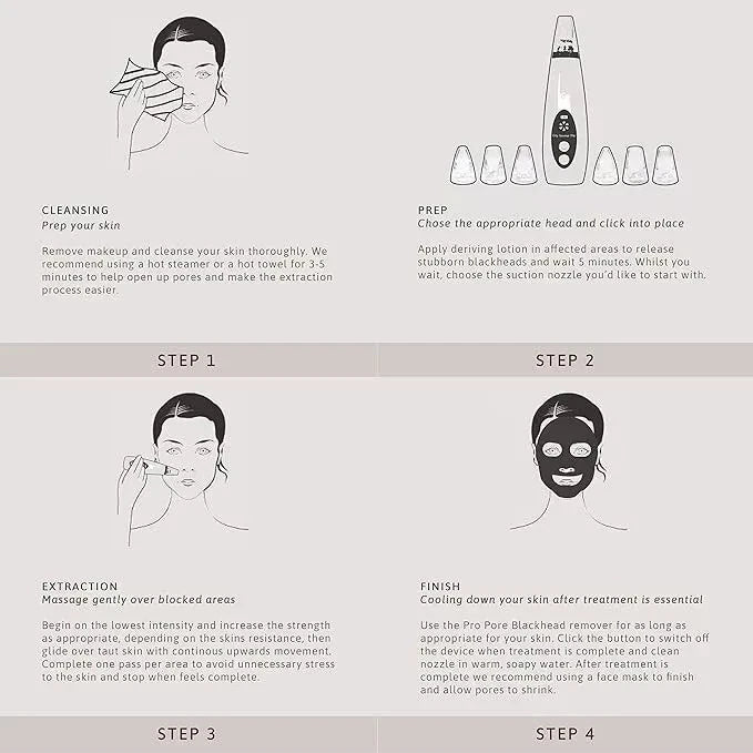 Electric Blackhead Remover Vacuum Facial Pore Cleanser Acne Skin Face Cleanser