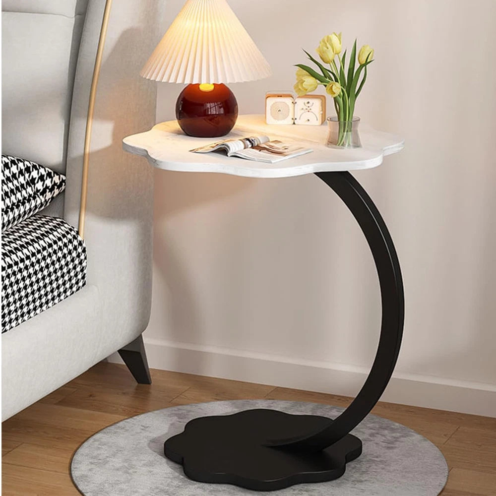 C-SHAPED COMPACT SOFA SIDE END TABLE COFFEE LAPTOP TABLE LIVING ROOM BEDROOM UK