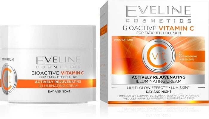 Eveline Anti-wrinkle Vitamin C Almond Retinol Collagen Green Olive Day Night