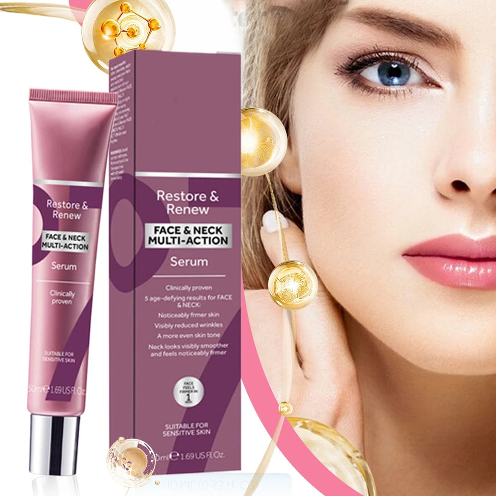 No7 Restore and Renew Neck & Multi Action Serum 50ml