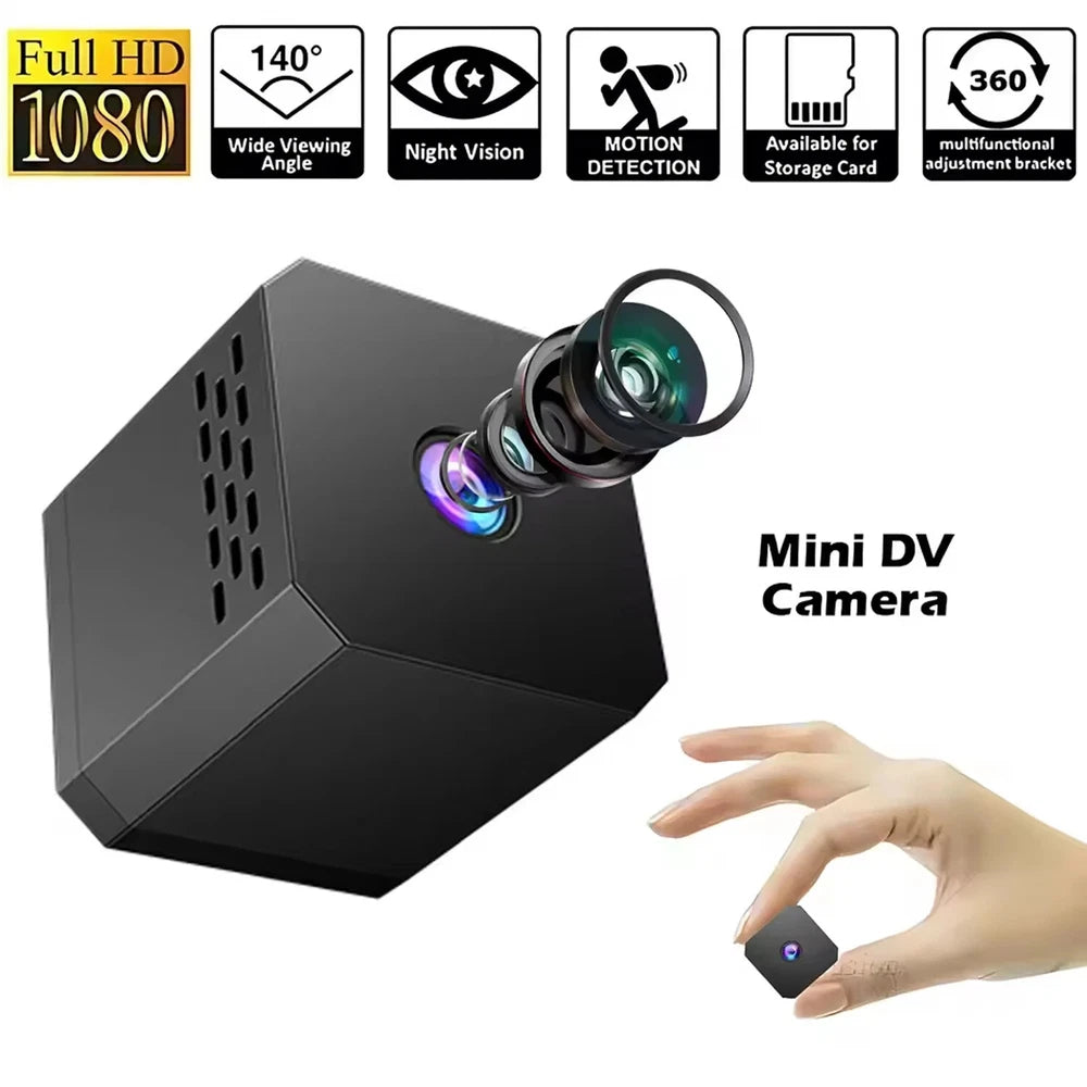 1080P HD Wireless WiFi IP Mini Camera Home Security CAM IR DVR Night Vision