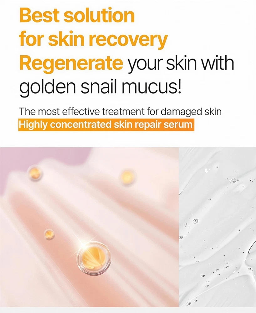 Golden Snail Mucin/EG Serum-Differ & Deeper-K-Beauty–Anti-Wrinkle,Blemish Repair