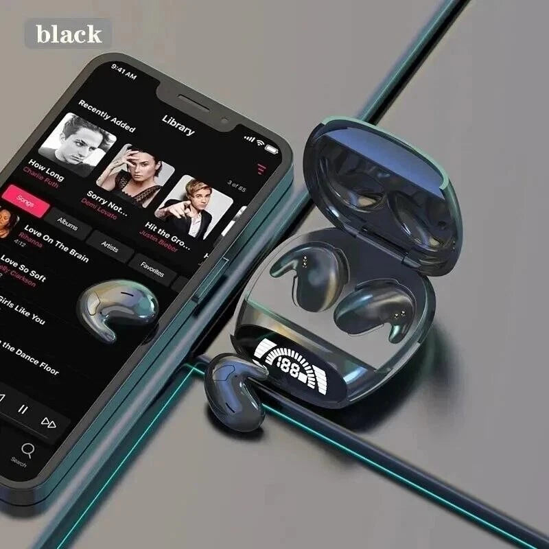 Wireless Bluetooth Earbuds Invisible Sleep Earphones Noise Cancelling TWS