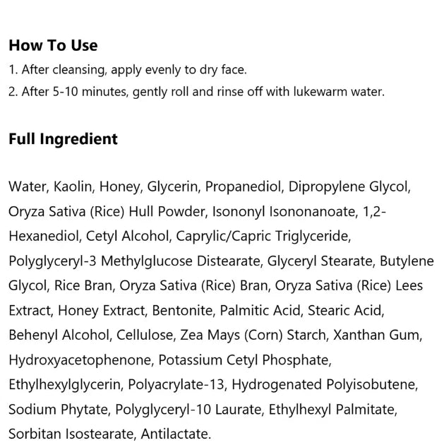 Beauty of Joseon Ground Rice and Honey Glow Mask 150ml - Fast UK Dispatch