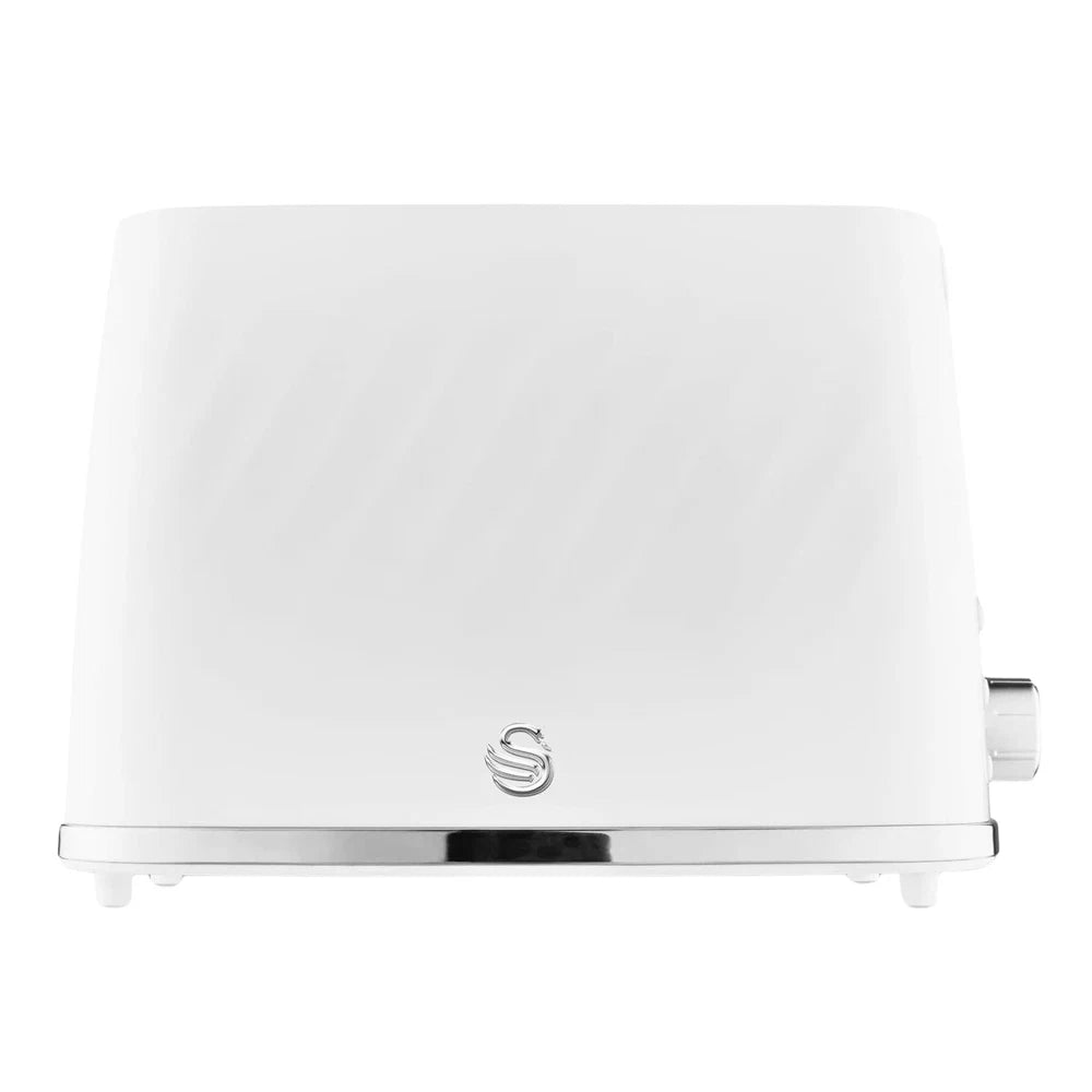 Swan 2-Slice Toaster Windsor 7-Browning Level Defrost Reheat Cancel White 900W