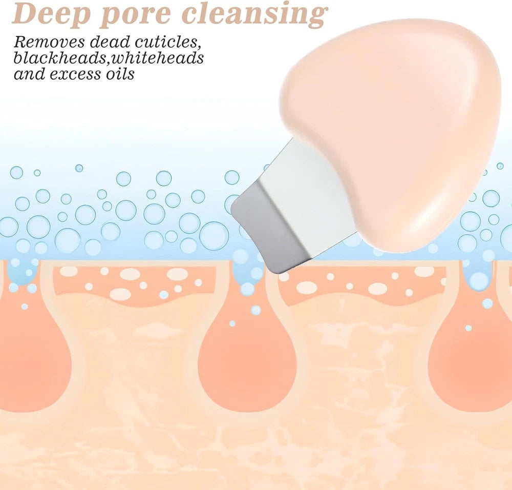 Skin Spatula Facial Cleaner Blackhead Removal Smooth Cleansing Scrubber Pores UK