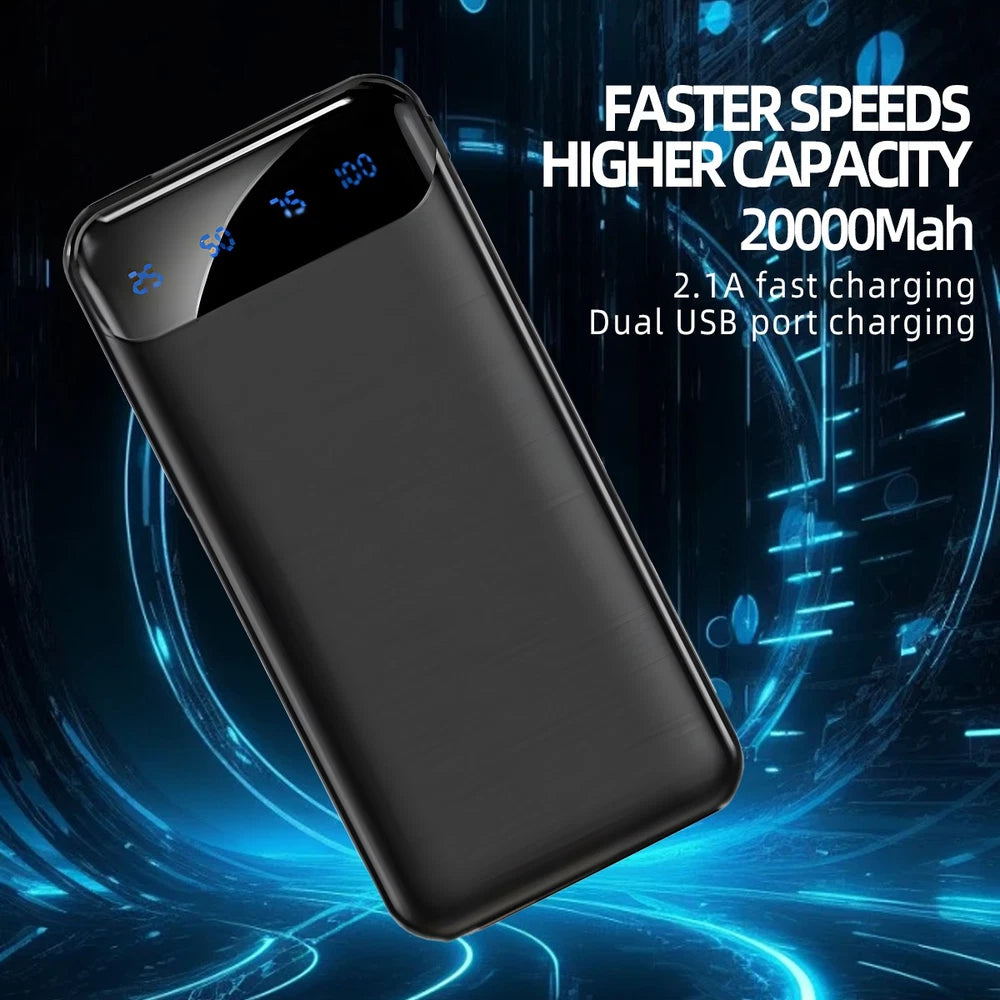9000000mAh Power Bank Fast Charger Battery Pack Portable 4 USB for Mobile Phone.