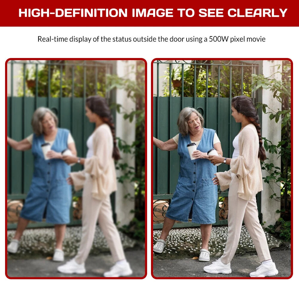 Smart Wireless Video Doorbell Security Streaming Camera Door Bell Intercom HD