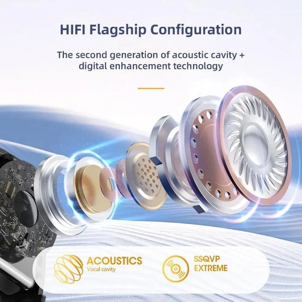 Wireless Bluetooth Earbuds Invisible Sleep Earphones Noise Cancelling Headphones