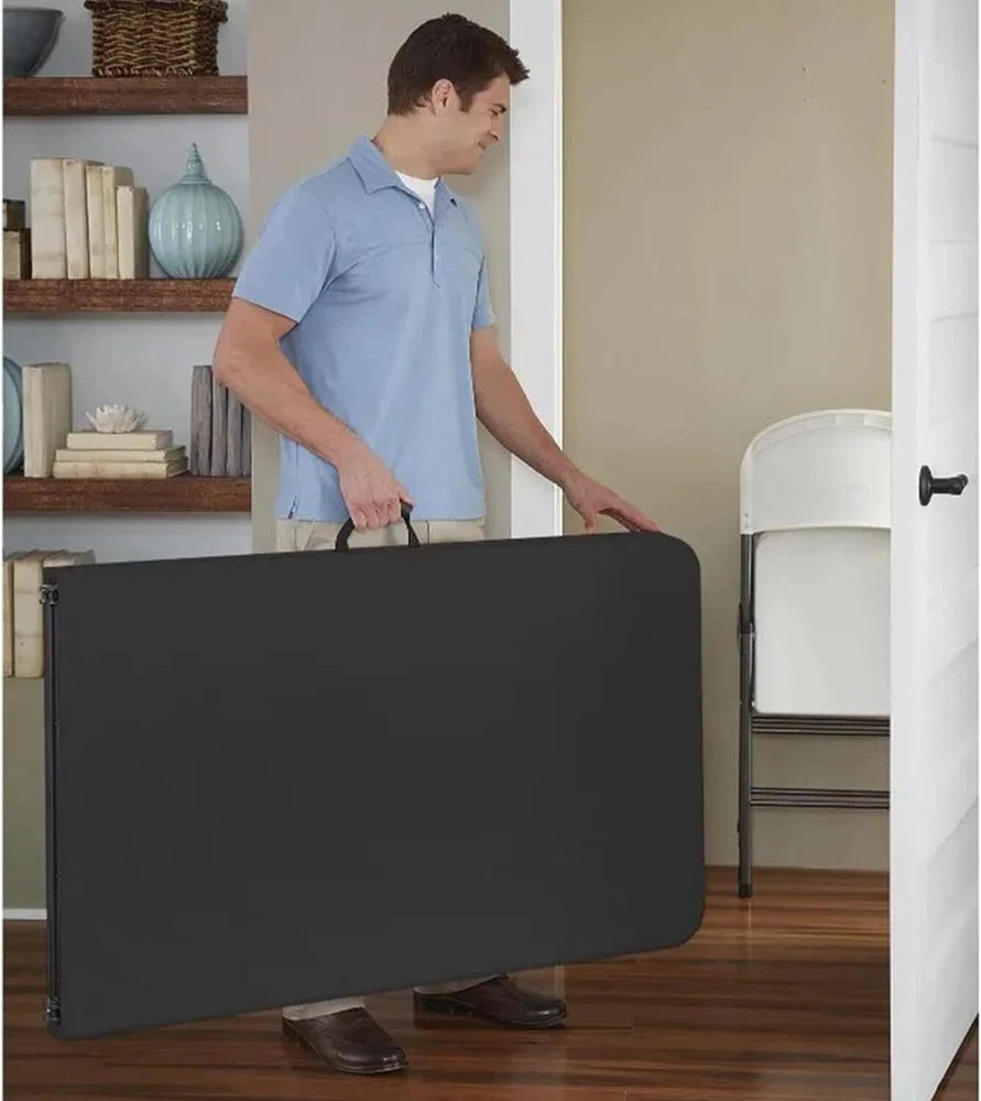 4ft/6ft Trestle Folding Table Indoor Outdoor Garden Plastic Picnic BBQ Catering