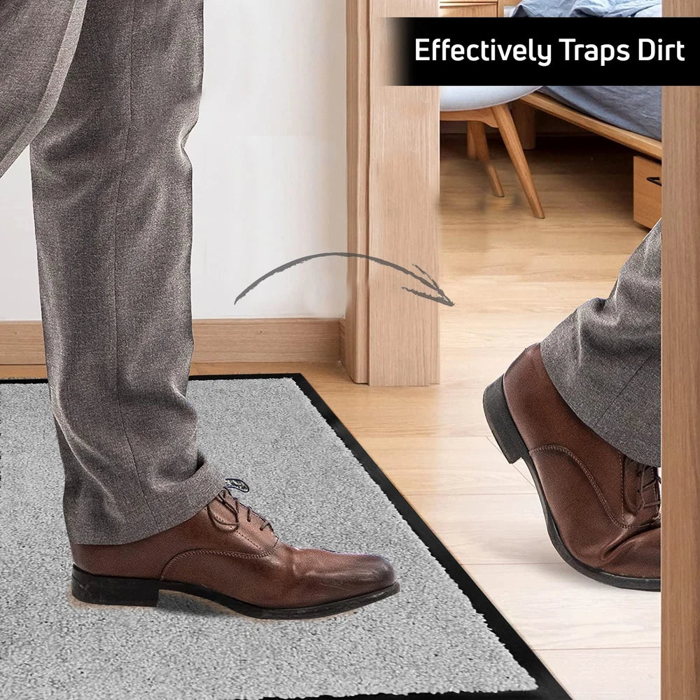 Door Mat Heavy Duty Barrier Rubber Entrance Non-Slip Floor Rugs Kitchen Runner