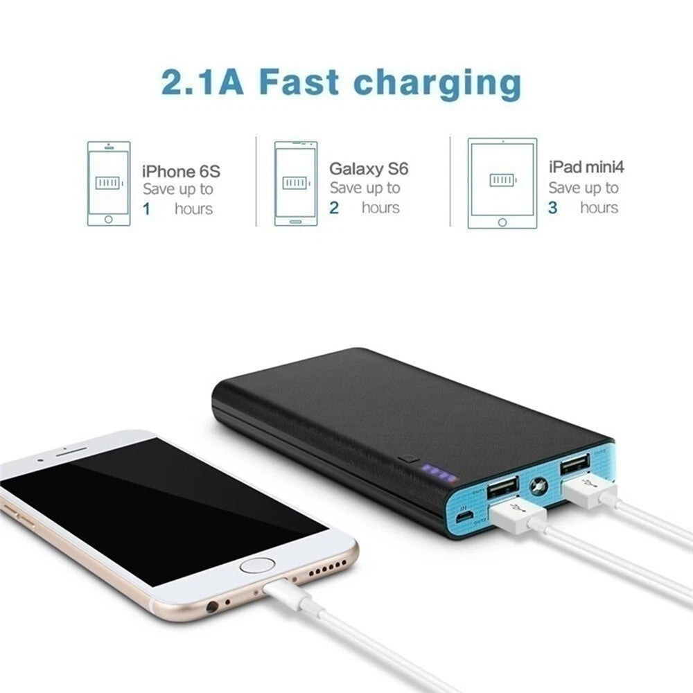 9000000mAh Power Bank Fast Charger Battery Pack Portable 4 USB for Mobile Phone.