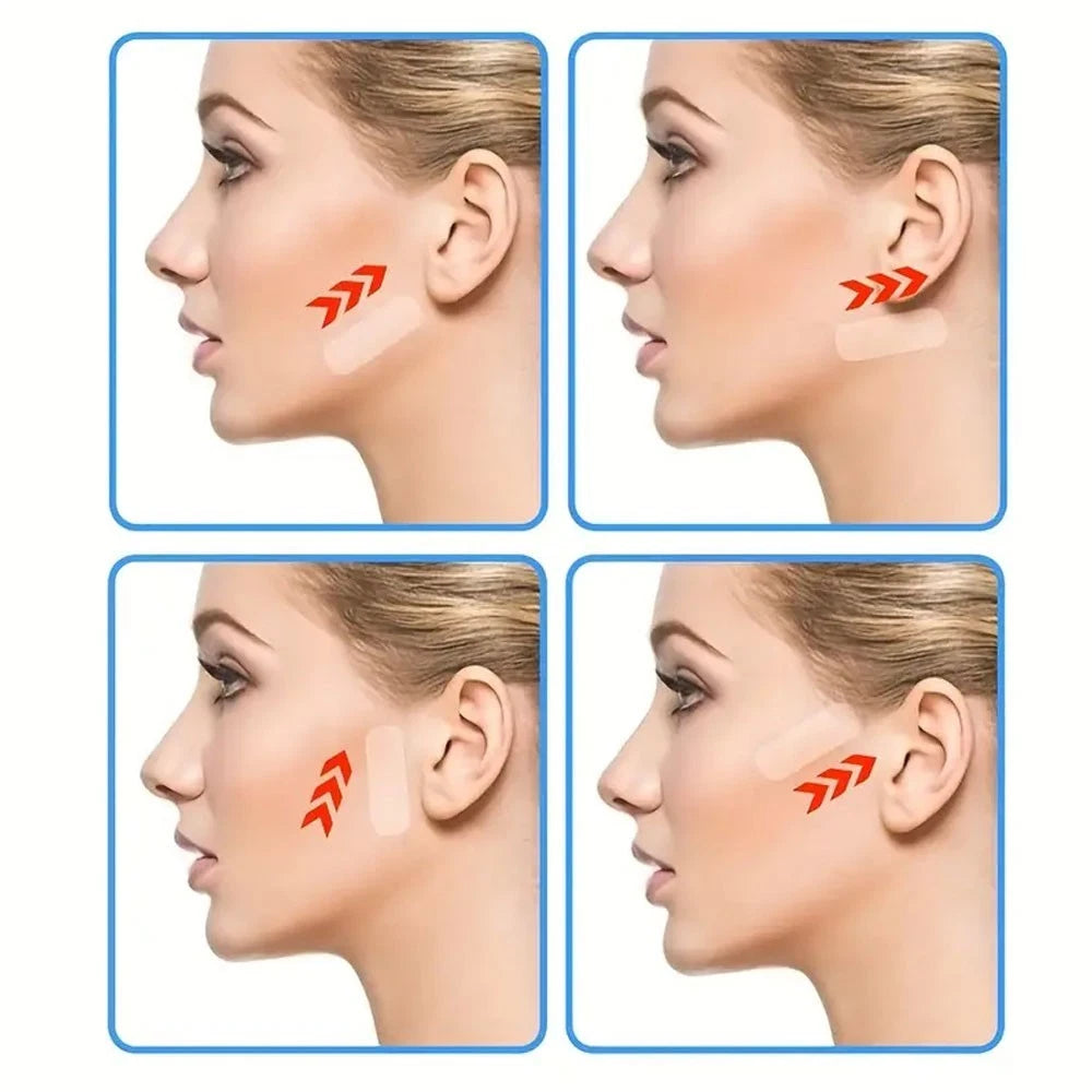 120pc  Sticker Invisible Thin, V-Shape Face Facial Label Lift up Adhesive Tape