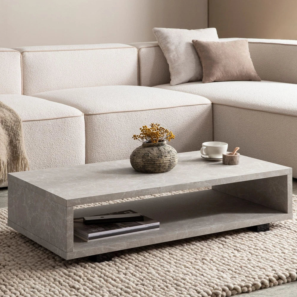 Coffee Table 100x50x25cm Beige