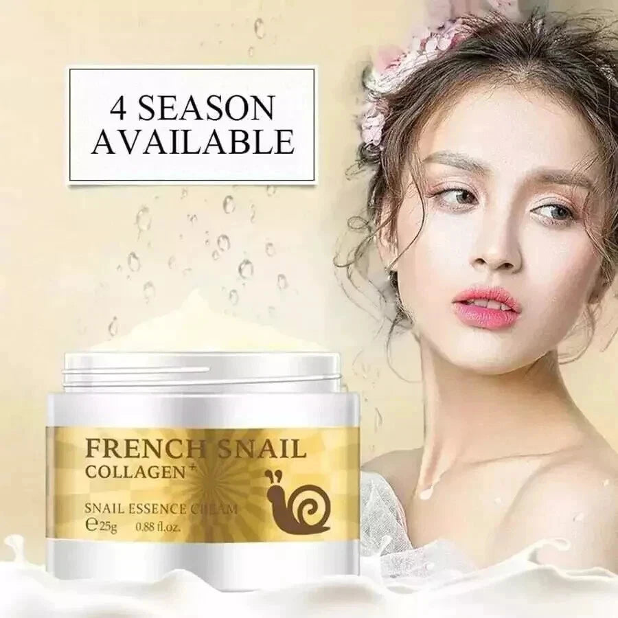 French Snail Face Cream. Hyaluronic Acid Anti Wrinkle Anti Aging Collagen Cream