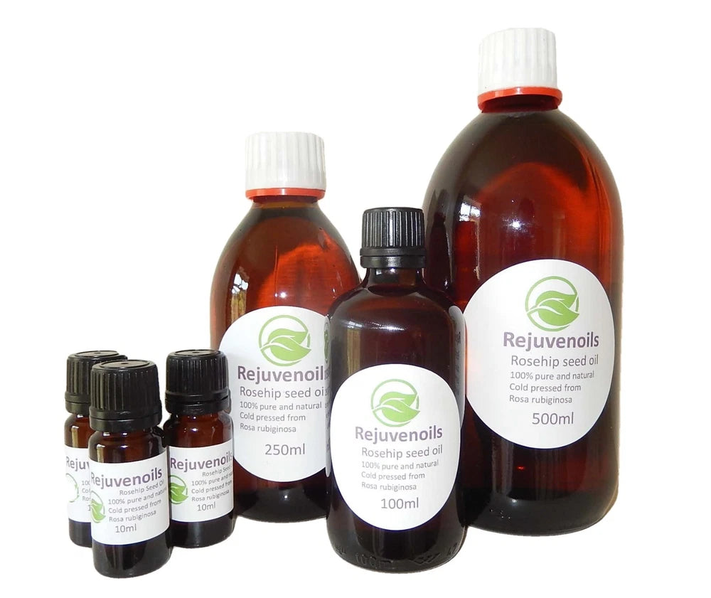 COLD PRESSED UNREFINED 100% PURE ROSEHIP SEED OIL - VARIOUS SIZES