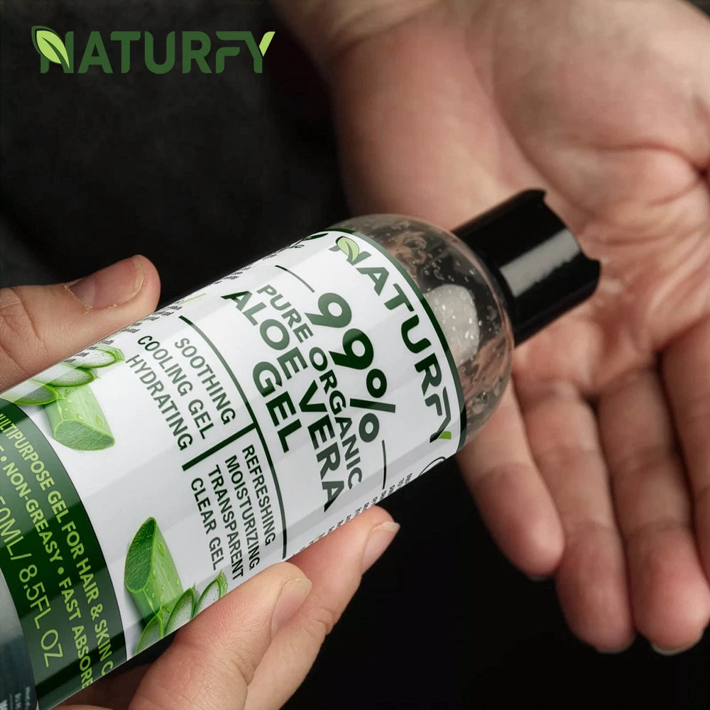 Aloe Vera Gel 100% Pure Natural Organic Multipurpose Soothing Hair & Skin Face
