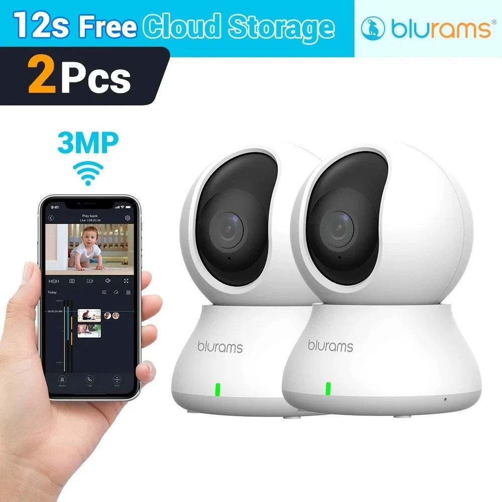 blurams Wifi Security Camera Smart Indoor Pet Dog Cat Cam 1080P Night Vision