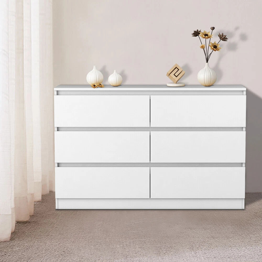 White Modern Bedside Table Cabinet Chest of Drawers 2 3 4 5 6 8 Drawer Bedroom