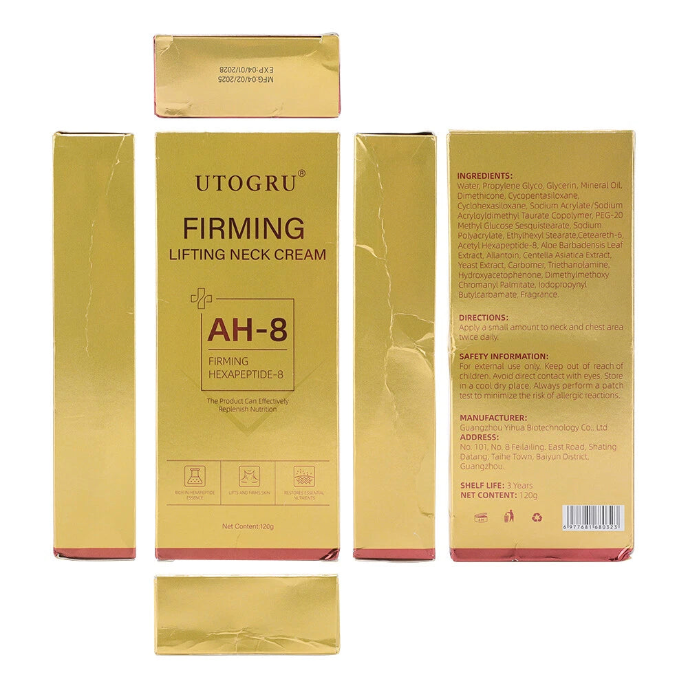 AH 8 Firming Neck Cream for Crepey Skin Body Moisturize Comfort Roller Neck Care