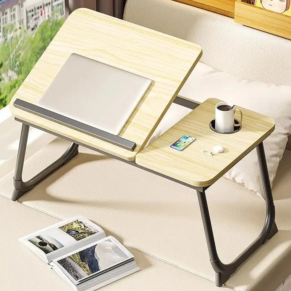 Folding Laptop Table Stand Bed Tray Sofa Lap Portable Notebook Desk Breakfast UK