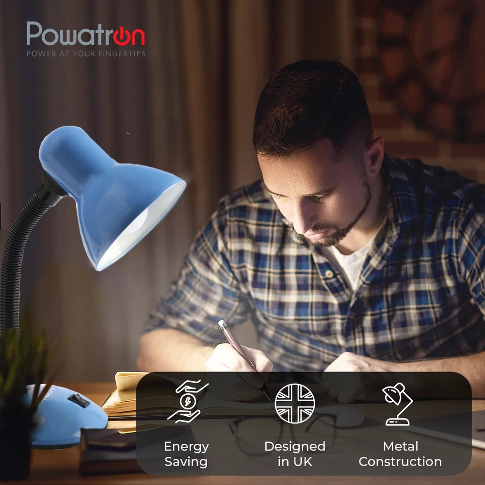 Desk Lamp Neck Table Flexi Desk Reading Lamp With Bulb Home Office Study Light