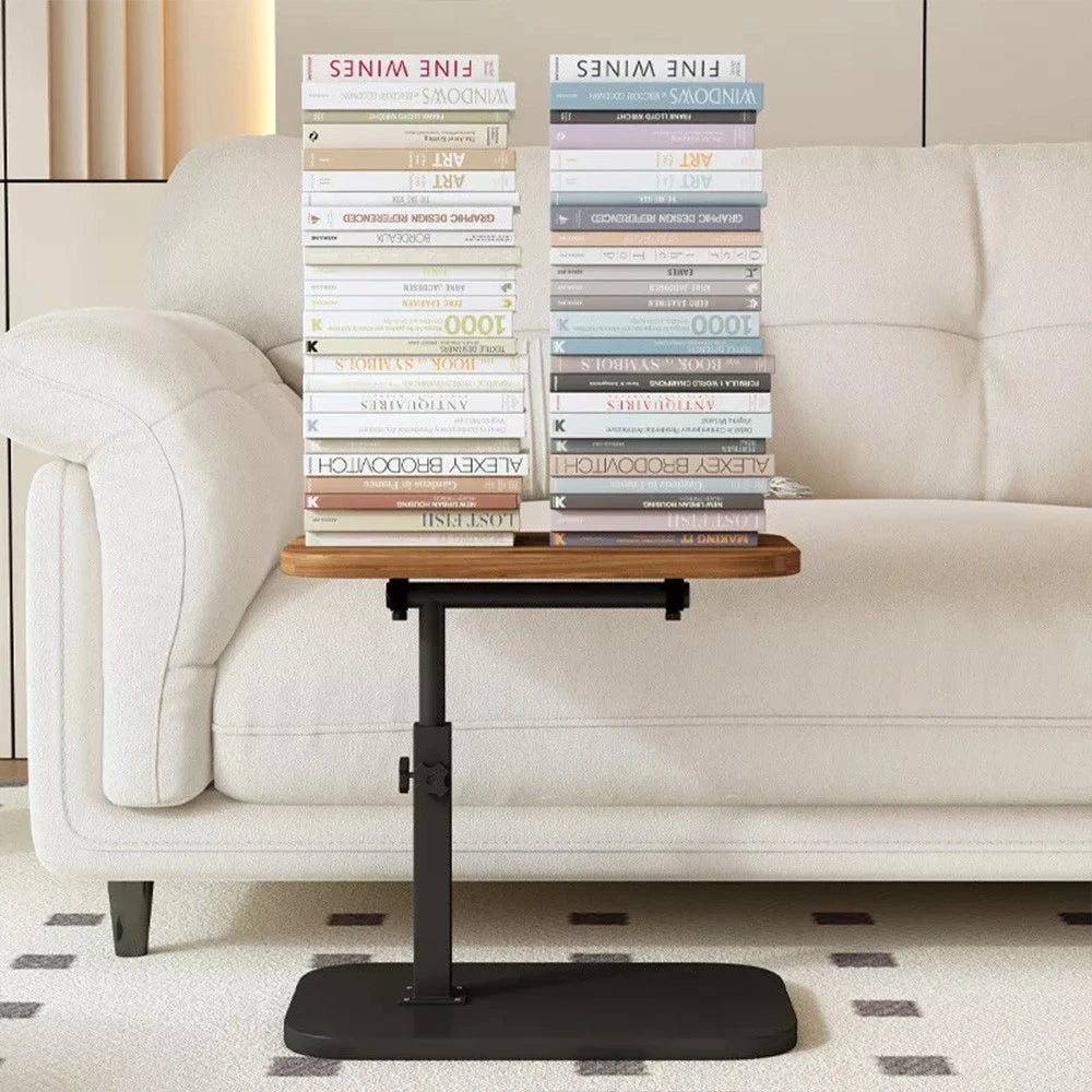 Adjustable C-Shaped Sofa Side End Table Coffee Laptop Table Living Room Bedroom