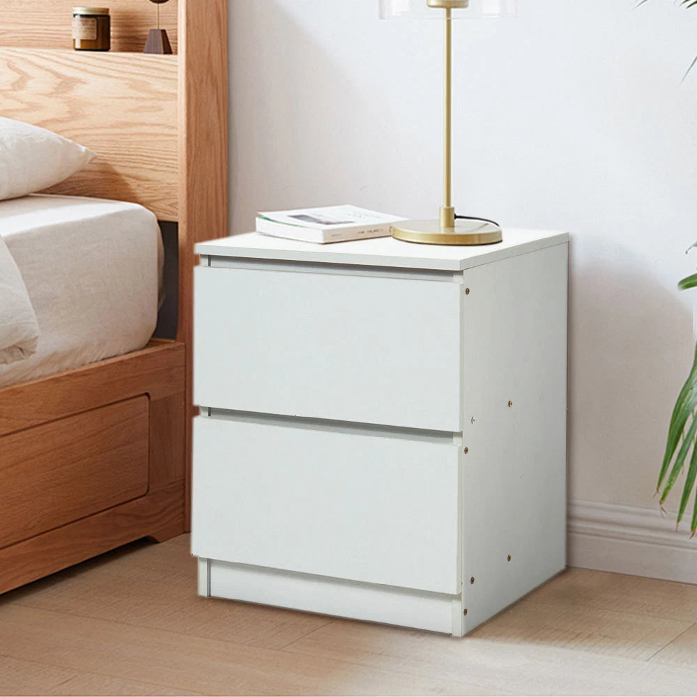 Bedside Table Drawer Cabinet End Side Table Bedroom Furniture Storage Nightstand