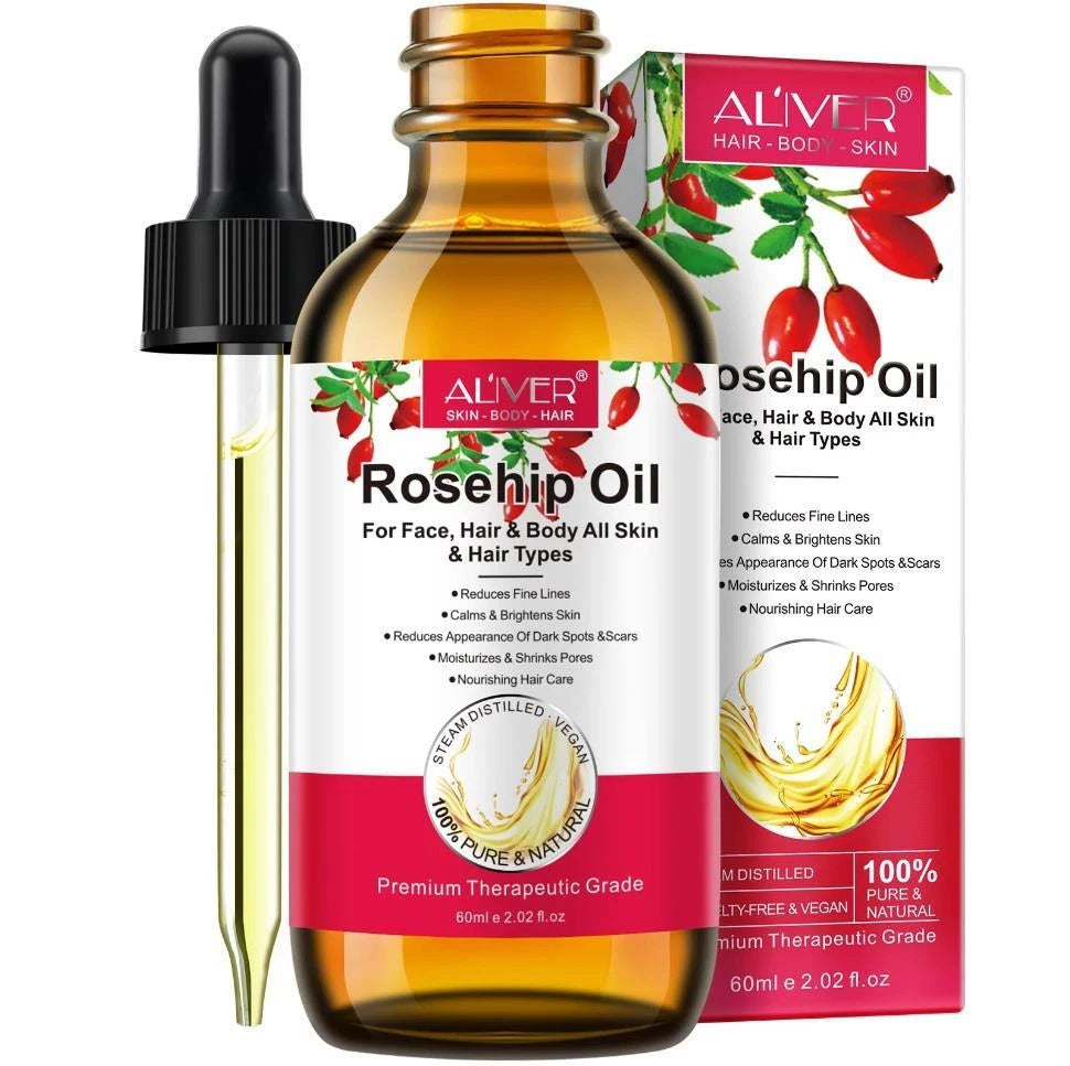 ROSEHIP Oil 100% PURE Natural BEST For Fine Lines Wrinkles Stretch Marks & Hair