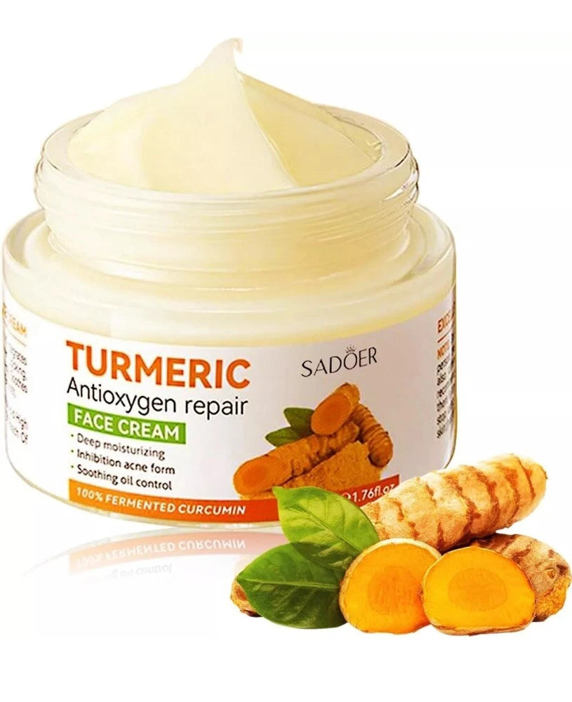 Turmeric Face Cream,Anti Aging Cream for Radiant&Glowing Skin,Dark Spot Correcto