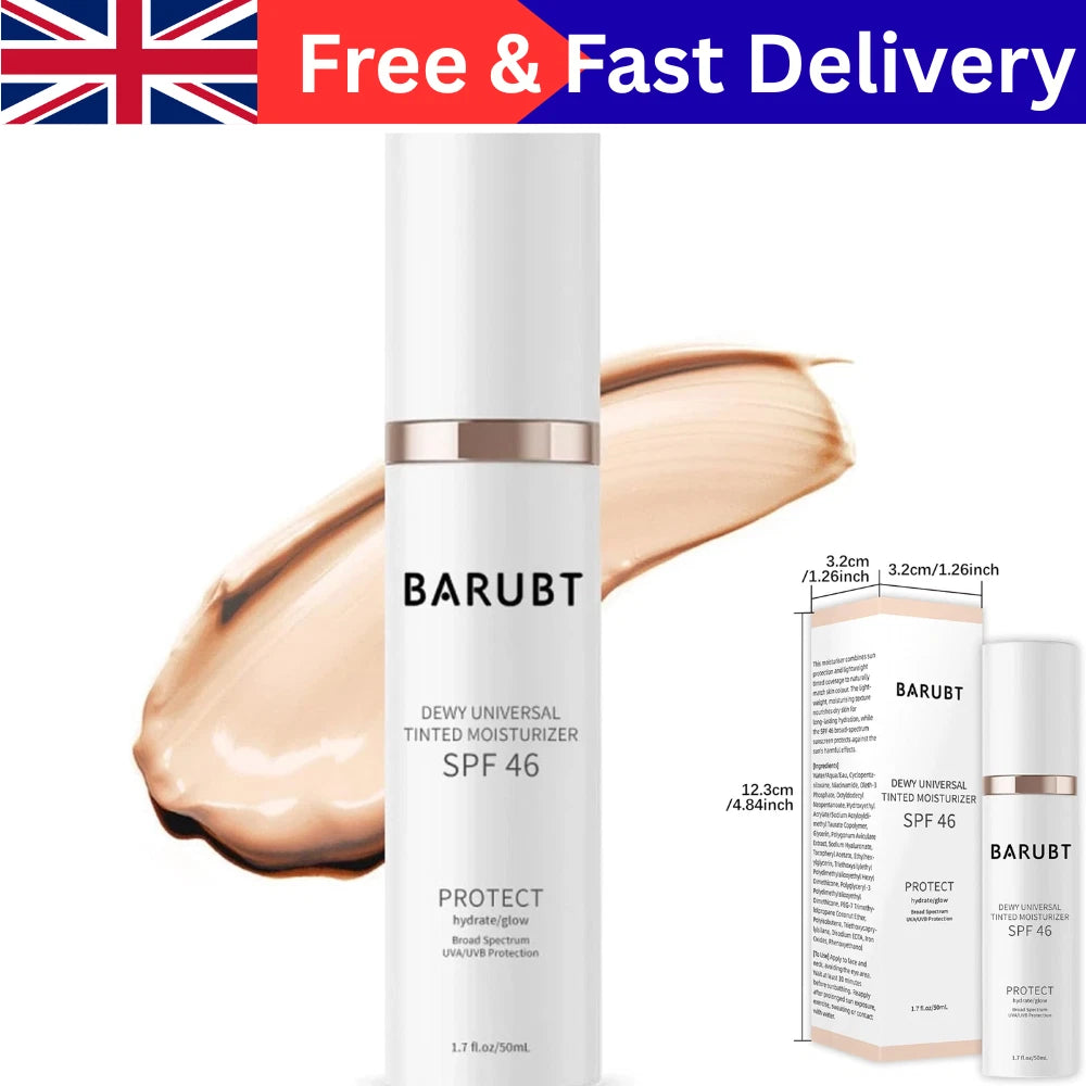 BARUBT Tinted Face Moisturizer with SPF46 Sunscreen Skin Care 50ml