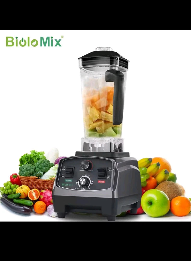 Biolo Mix 3HP 2200W  Heavy Duty  Commercial Grade Timer Blender, 2L Jar