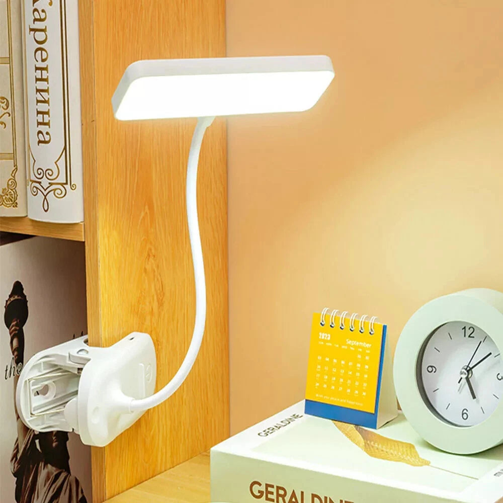 LED Clamp Clip On Flexible USB Desk Light Bed Reading Table Study Night Lamp UK