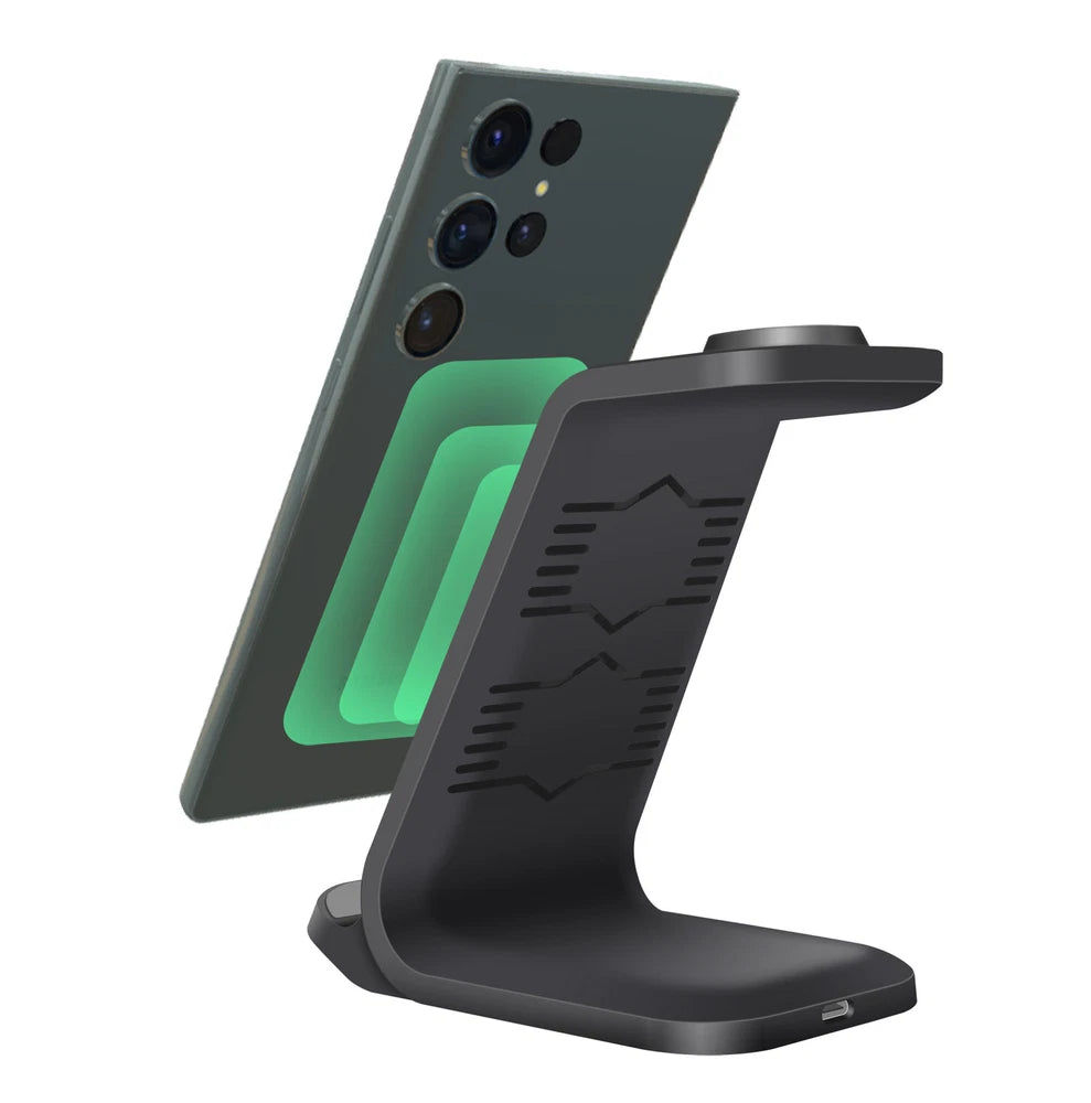 3in1 Wireless Charger Dock Station For Samsung S25 S24 Galaxy Watch 8 Classic 7