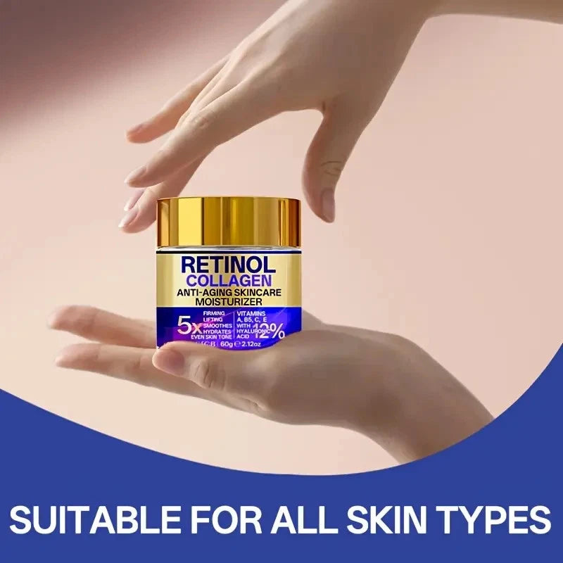 YCB Retinol Collagen Face Lifting Cream 60g - Face Cream with Hyaluronic acid